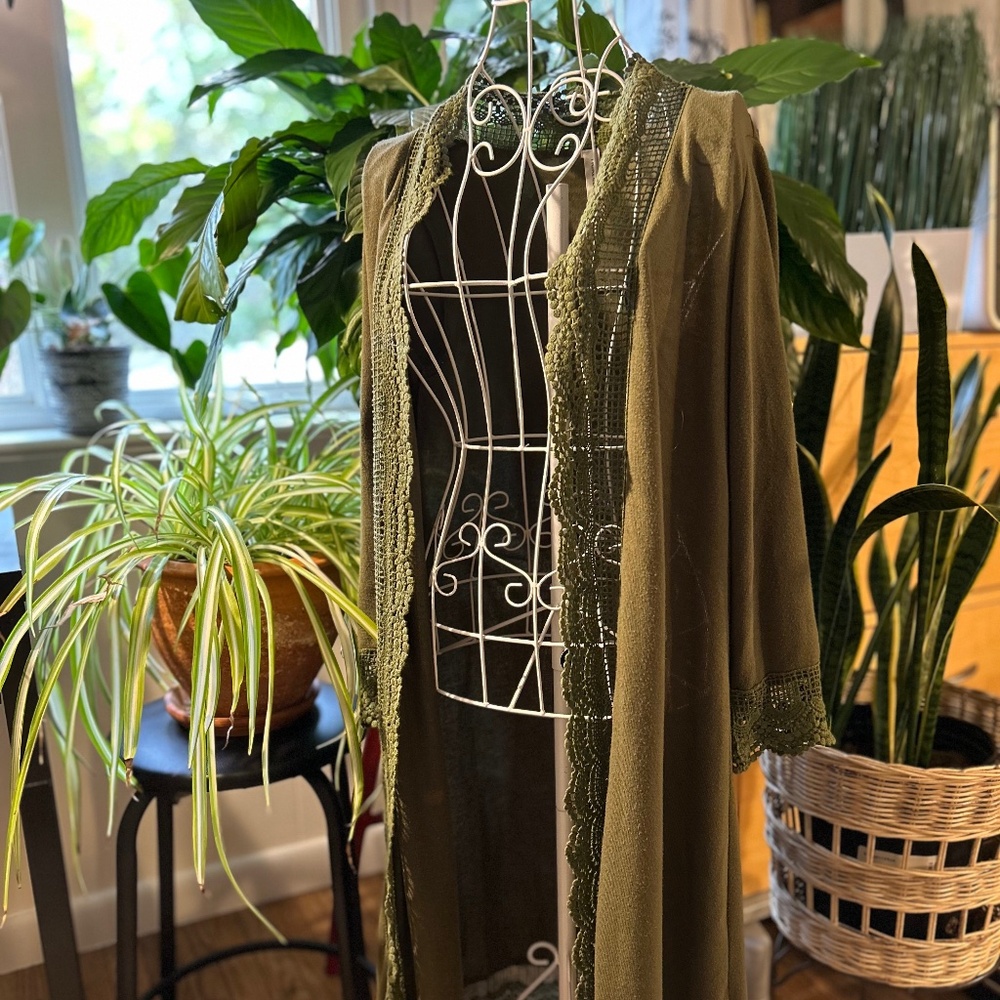 Tickled Teal Long Cardigan